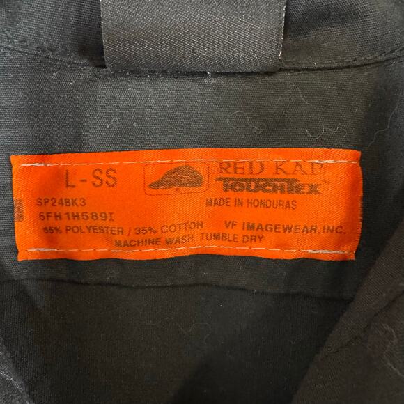 Felon Clothing Co. Short Sleeve Black Work Shirt Button-Up Men’s L Graphic Art - Picture 6 of 10